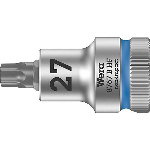 Knarreneinsatz WERA 8767 B HF Torx T27 Länge 35,0mm Antrieb 9,52mm (3/8")