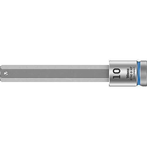 Cle a cliquet WERA 8740 B HF six pans femelle 10mm, L=100,0mm traction 9,52mm (3/8")