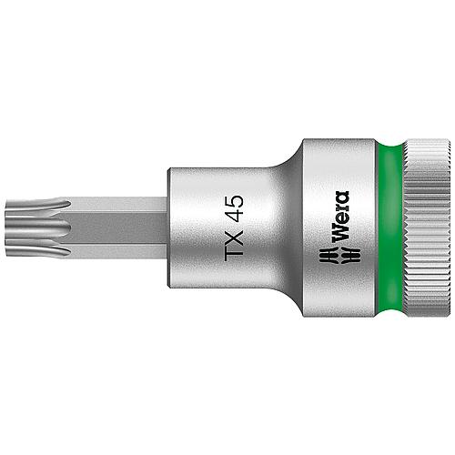 Knarreneinsatz WERA 8767 C HF Torx T45 Länge 60,0mm Antrieb 12,7mm (1/2")