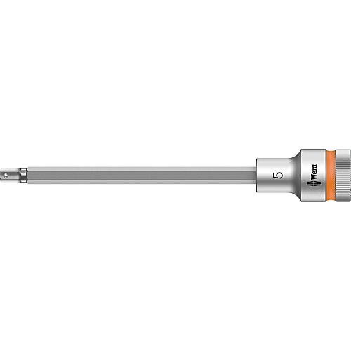 Ratchet bit WERA 8740 C HF hexagonal socket 5mm length 140.0mm drive 12.7mm (1/2")