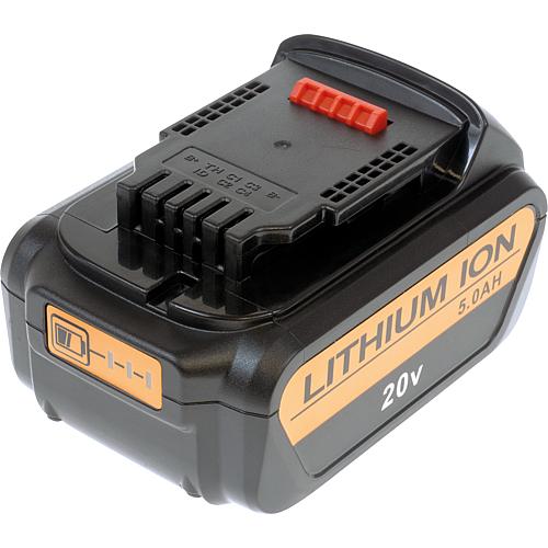 Batterie de rechange pour Dewalt, Li-Ion, 20 V, 5,0 Ah Standard 1