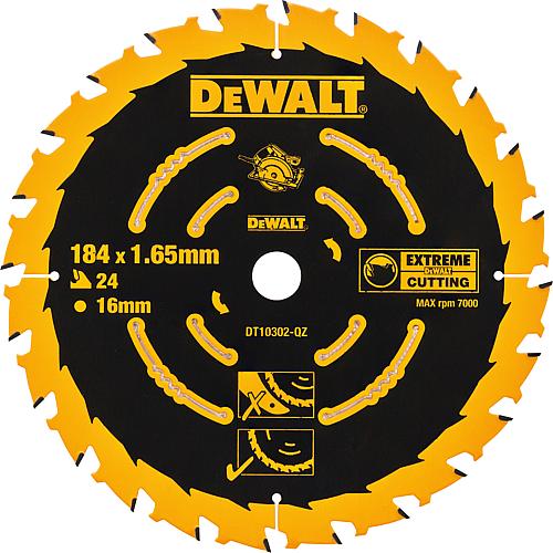 Kreissägeblatt DeWALT Extreme Ø 184x16x1,65mm mit 24 Zähnen