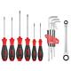 Screwdriver and ratchet spanner set 16 pieces