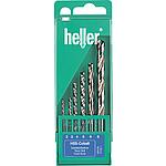 Stainless steel drill set Cobalt heller® HSS-CO, 6-piece