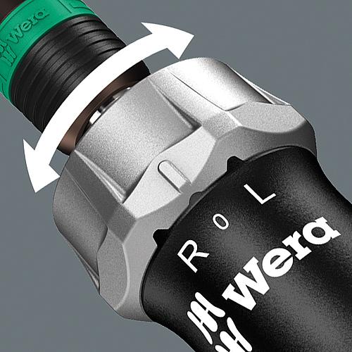 Ratchet screwdriver set WERA, 17-piece Anwendung 1