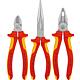 KNIPEX® 3-piece pliers set consisting of side cutters, needle nose pliers and Combination pliers