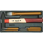 Chisel set, in 1/3 module, 7-piece