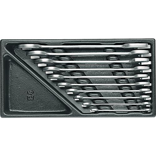 Combination spanner set, in 1/3 module, 25-piece Standard 1