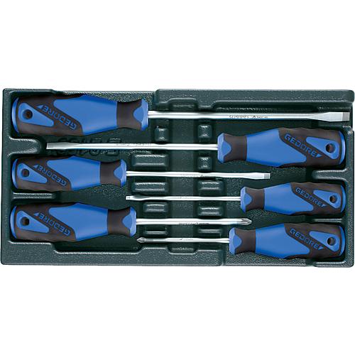 Screwdriver set, in 1/3 module, 6-piece Standard 1