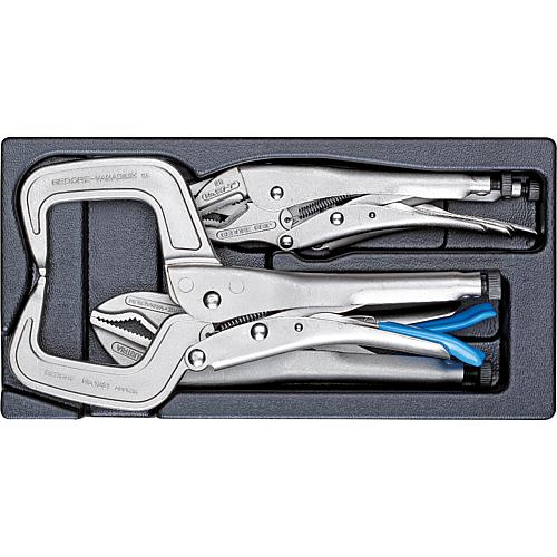 Gripping pliers set, in 1/3 module, 4-piece Standard 1