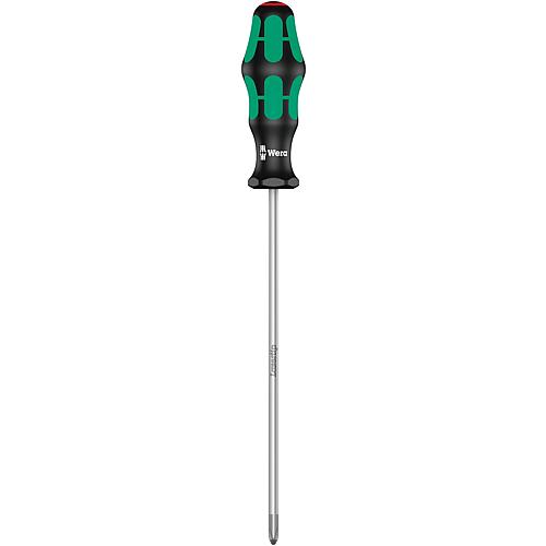 Cross-recess screwdriver WERA Kraftform Plus - Series 300 PH2x200mm,hexagon