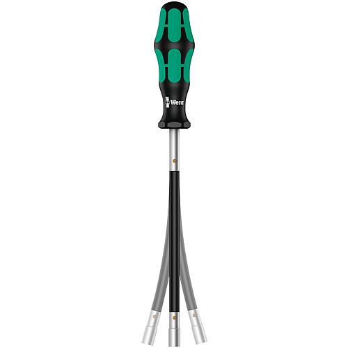 Square socket screwdriver WERA Kraftform Plus series 300 round blade