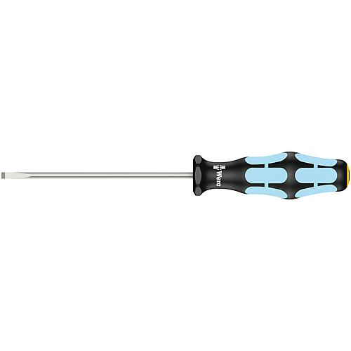 Screwdriver slotted (electrician's blade) stainless steel, round blade, laser tip Standard 1