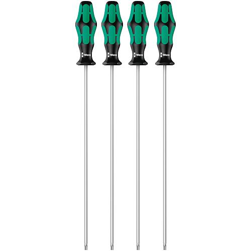 Jeu de tournevis WERA Kraftform Plus Série 300, 4 pièces, TORX®, fonction de retenue, version longue Standard 1