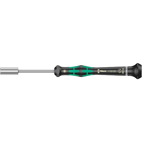 External hexagon (socket wrench) screwdriver WERA Electronic screwdriver Micro series, round blade Standard 1