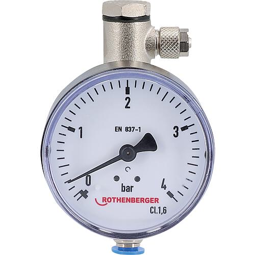 Ersatzmanometer  0-4 bar für Gasabdrückpumpe GW 150/4 R 1/4" ohne Schutzkappe