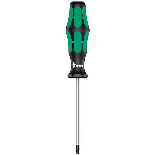 Screwdriver WERA Kraftform Plus series 300 Torx® TH (with hole), round blade, Black Point tip Standard 1