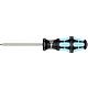 Pozidriv screwdriver stainless steel WERA, round blade, laser tip Standard 1