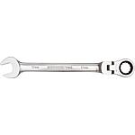 Jointed open-end ratchet spanner, metric, non-reversible, R0730