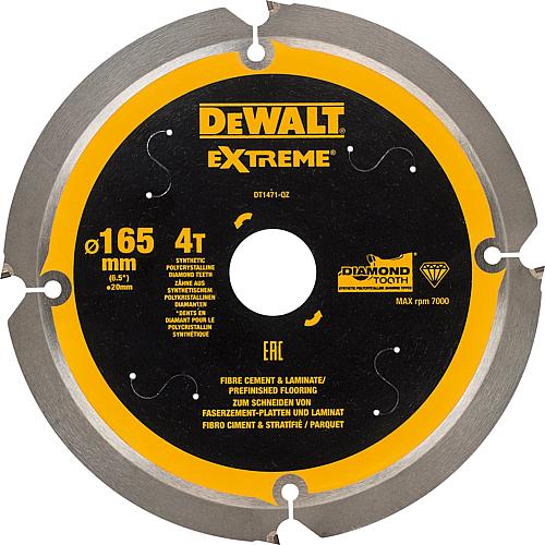 Circular saw blade DeWalt Ø165x20x1.6mm with 4 teeth