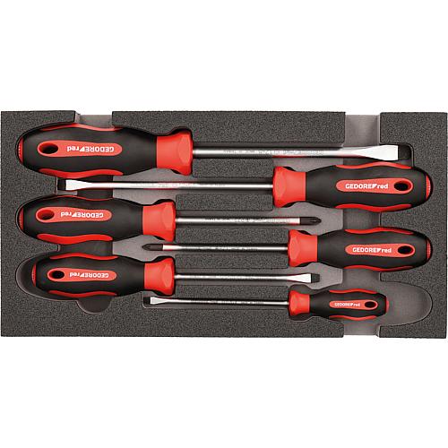 Kit tournevis GEDORE red 6 pcs  fente/Pozidriv