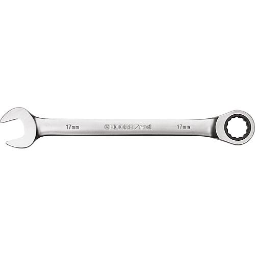 Ring ratchet open-end wrench spanner, metric, non-reversible Standard 1