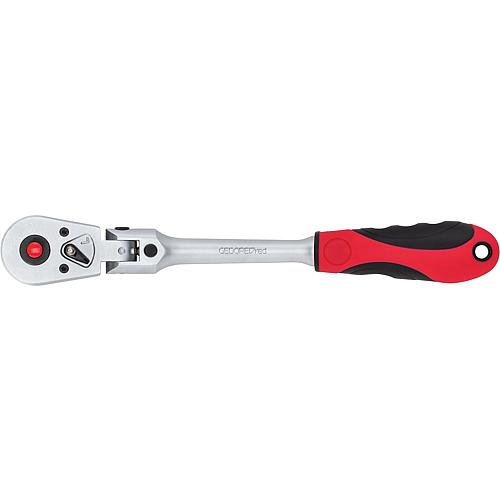 Reversible ratchet GEDORE red with joint 1/4" L=163mm