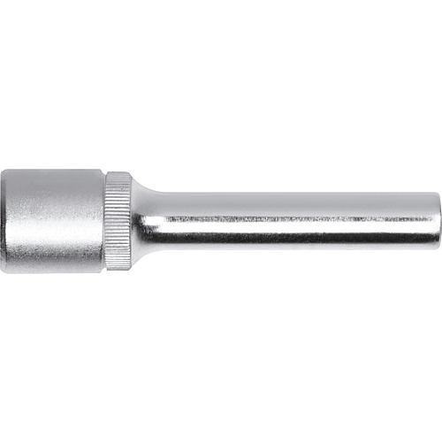 Socket wrench insert 1/4", hex, metric, long Standard 1