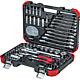 Socket wrench set 1/4" + 1/2", 92-piece