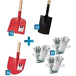 Shovel and spade set, 6-piece