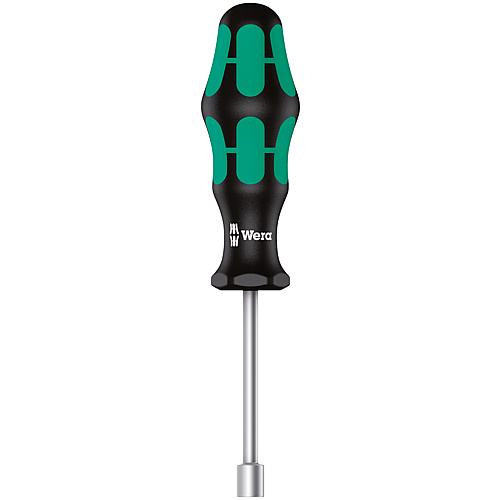 Socket wrench screwdriver WERA Kraftform Plus series 300 round blade, hollow shaft Standard 1