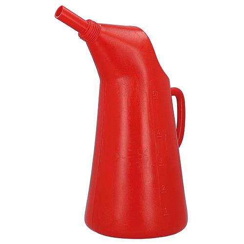 Measuring jug, polyethylene 5000 ml with fixed spout