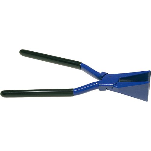 Folding pliers, straight forged, painted black jaw width 60mm, 280mm long