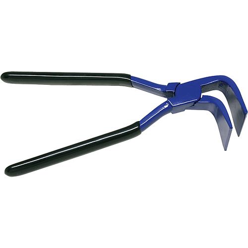 Folding pliers, 90° forged, painted black jaw width 60mm, 280mm long