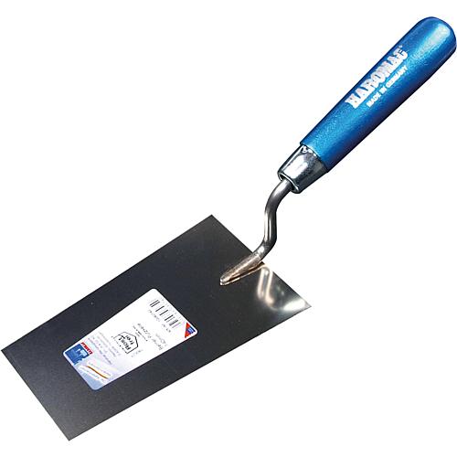 Berner plastering trowel HAROMAC 180mm, rust-proof blue grip