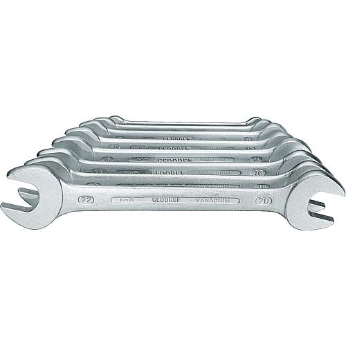 Double open ended spanner set 8 piece 6 x 7 - 20 x 22 mm (G)