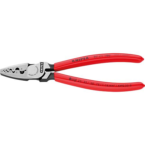 End crimp pliers 0.5 - 16.0 mm2 half round profile