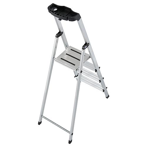 Stepladder with storage tray