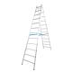 Double rung ladder Working height 4.60 Ladder height 3.25 2x12 rungs