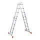 Flexible universal ladder Working height 3.85 - 5.75 m 4x4 rungs