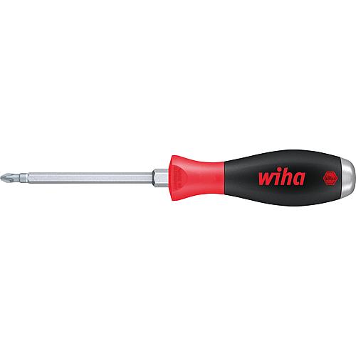 Pozidriv screwdriver with striking cap, hexagonal blade, hex spanner aid Standard 1