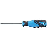 Pozidriv screwdriver with 3-component handle, round blade, 2160