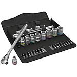 Ratchet set Zyklop, 3/8”, 28-piece