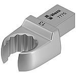 7775 Combination spanner, open, shape A, 9 x 12 mm