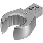 7775 Combination spanner, open, shape B, 9 x 12 mm