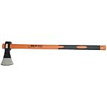 Splitting axe FFS-1.5-900FG, with fibreglass handle, wide blade shape