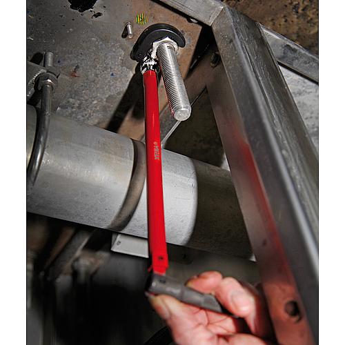 Standpipe nut spanner with 7 inserts and gripping surface