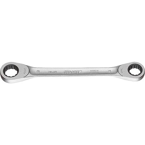 Double ratchet spanner, metric Standard 1