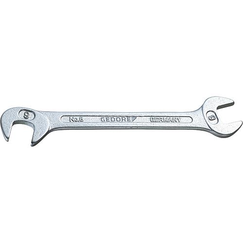 Open-ended spanner, metric, short