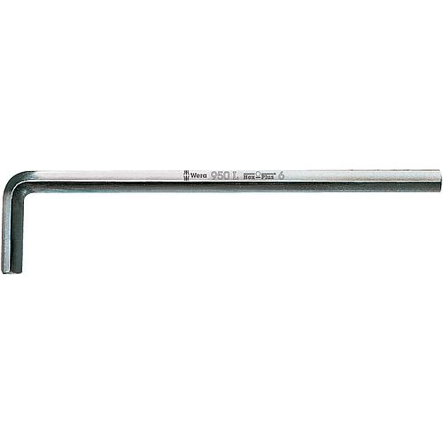 Allen key 950 L WERA, chrome-plated Standard 1